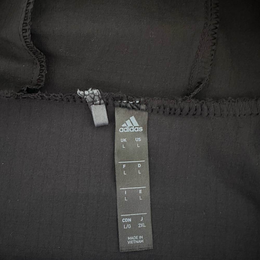 Adidas Golf Ripstop Quarter 1/4 Zip Pullover Hoodie Black Men's Large NWOTs - Picture 11 of 16